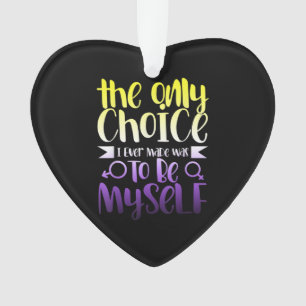 LGBTQ Queer Nonbinary Androgynous Non Binary Ornament