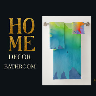 lgbtq rainbow bath towel set