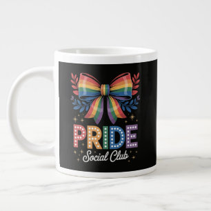 LGBTQ Rainbow Bow Large Coffee Mug