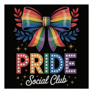 LGBTQ Rainbow Bow Poster