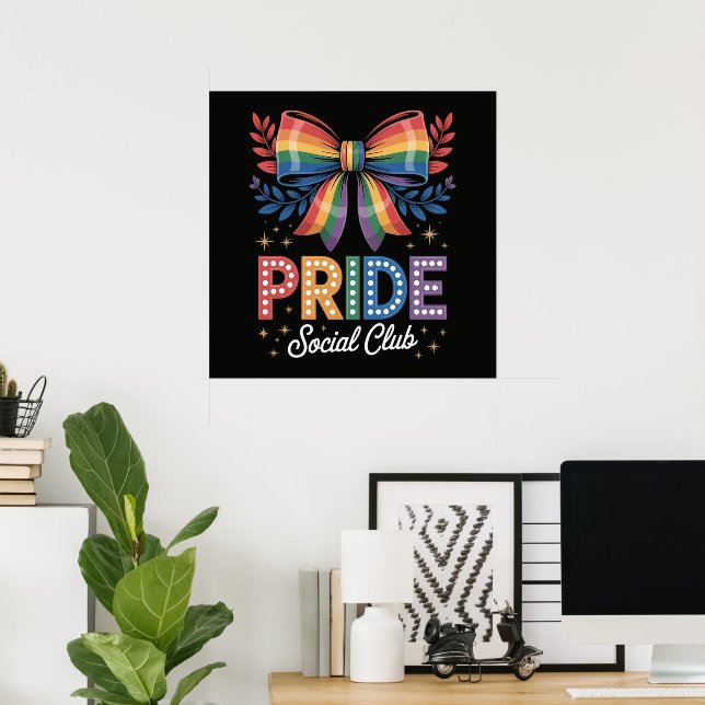 LGBTQ Rainbow Bow Poster (Home Office)