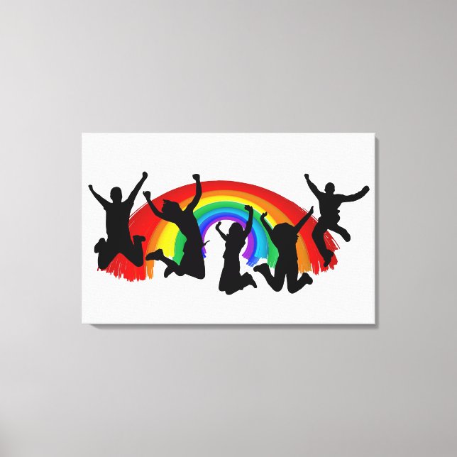 Lgbtq Rainbow Canvas Print (Front)