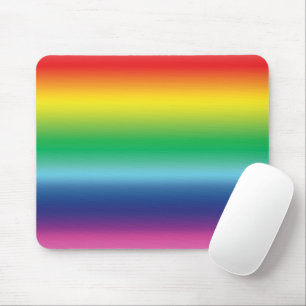 Lgbtq Rainbow colours gradient pattern gay pride Mouse Mat