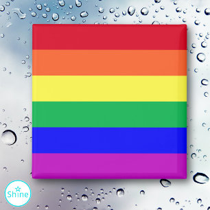 LGBTQ+ Rainbow Flag Gay Pride Flag Rainbow Stripes Magnet