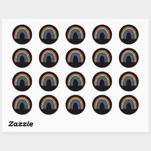 LGBTQ Rainbow Flag Gay Pride LGBT Awareness Ally Classic Round Sticker