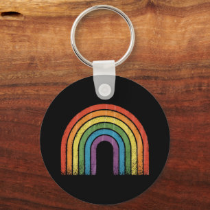 LGBTQ Rainbow Flag Gay Pride LGBT Awareness Ally Key Ring
