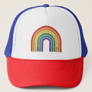 LGBTQ Rainbow Flag Gay Pride LGBT Awareness Ally  Trucker Hat