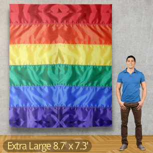 LGBTQ Rainbow Flag Gay Pride Parade Gay Wedding Tapestry