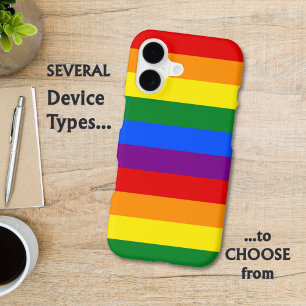 LGBTQ+ Rainbow Flag Stripes for Pride Month -
