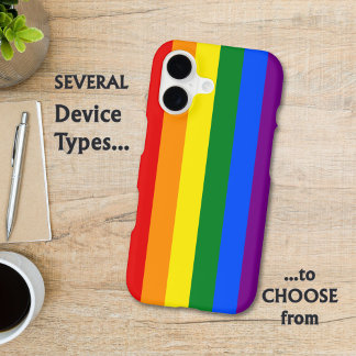 LGBTQ+ Rainbow Flag Stripes for Pride Month -