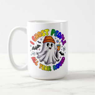 LGBTQ Rainbow Funny Halloween – I Ghost People Coffee Mug