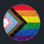 Lgbtq rainbow inclusive diversity gay pride flag  dartboard<br><div class="desc">Lgbtq rainbow inclusive diversity gay pride flag dart board.
Pride lgbt lgbtq diversity inclusive trans progress gay rainbow flag</div>
