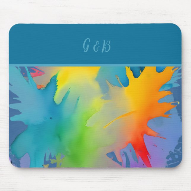 lgbtq rainbow  mouse mat (Front)