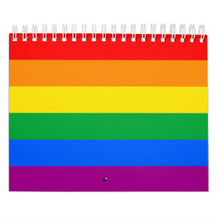 LGBTQ+ Rainbow Pride Flag Calendar