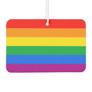 LGBTQ+ Rainbow Pride Flag Car Air Freshener