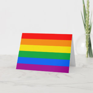 LGBTQ+ Rainbow Pride Flag Card