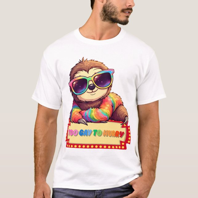 LGBTQ Rainbow Slot T-Shirt (Front)