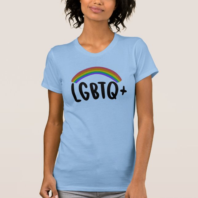 Lgbtq+ Rainbow T-Shirt (Front)
