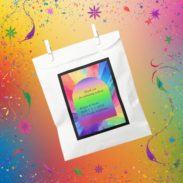 lgbtq rainbow wedding favour bags (Creator Uploaded)