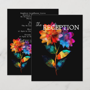 🌈 LGBTQ Reception Details Petals & Pride Enclosure Card
