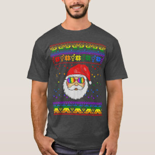 Lgbtq Santa Ugly Christmas Sweater Gay Pride Trans