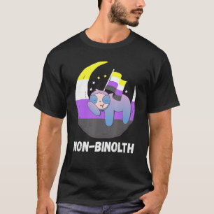 Lgbtq Sloth Moon Nonbinary Flag Nonbinary Pride Ge T-Shirt