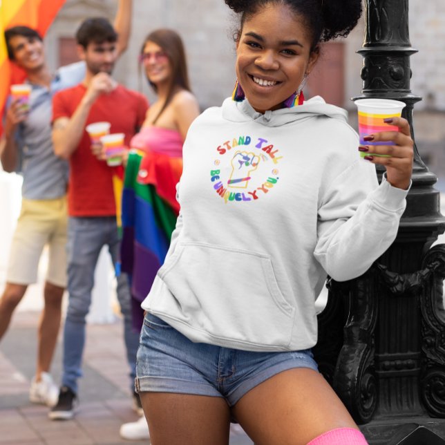 LGBTQ | Stand Tall | Pride Hoodie (Creator Uploaded)