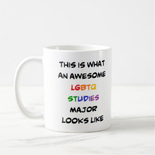 lgbtq studies major, awesome coffee mug