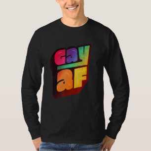Lgbtq+ Support Gay Af Halftone Edition T-Shirt