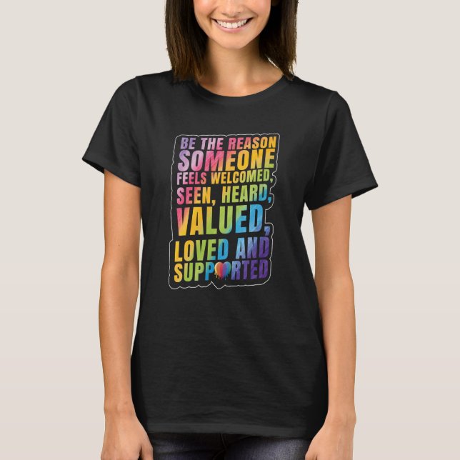 LGBTQ Support LGBT Pride Month T-Shirt (Front)