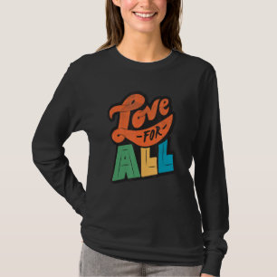 Lgbtq+ Support Love For All Halftone Edition T-Shirt