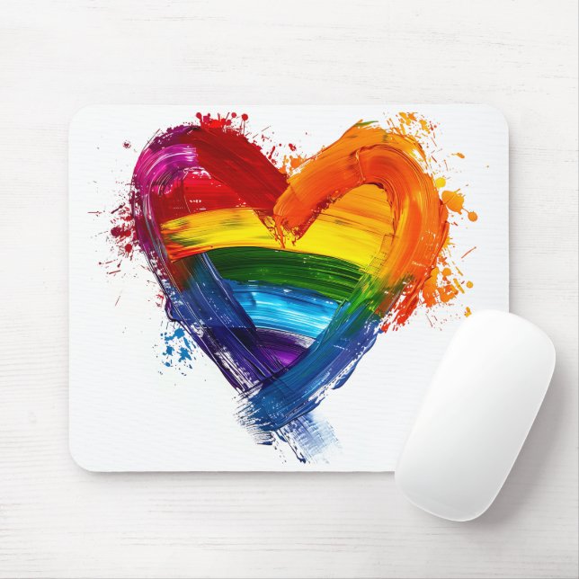 LGBTQ Support Mouse Mat (With Mouse)