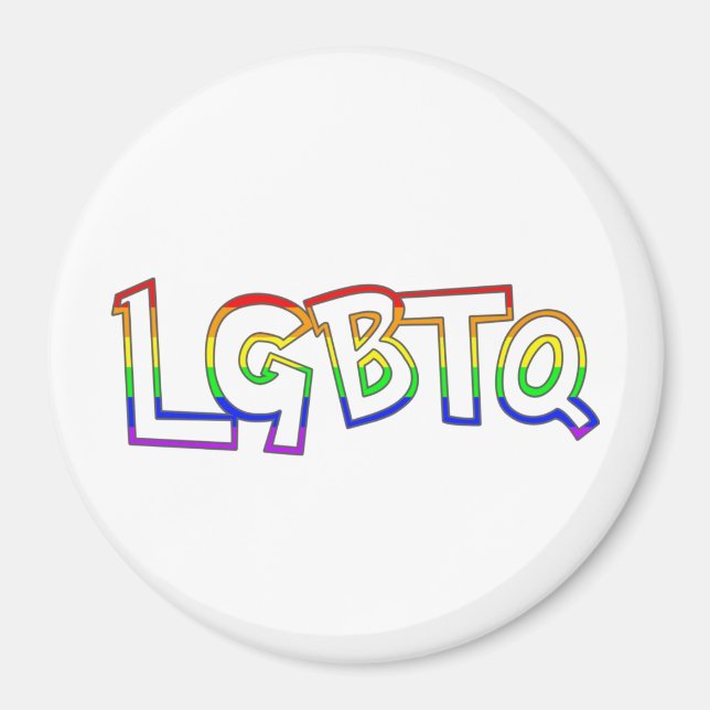 LGBTQ Tag | LGBTQ+ Pride  Magnet (Front)