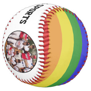 LGBTQ Team Photo and Logo Rainbow Softball