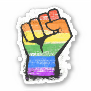 LGBTQ Traditional Rainbow Pride Fist