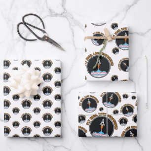 LGBTQ Transgender Flag, Fly High, Love Unbounded Wrapping Paper Sheet