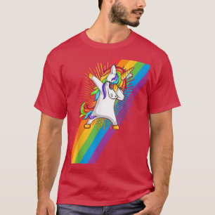 Lgbtq Unicorn Super Gay Pride Lgbt Ally Rainbow Fl T-Shirt