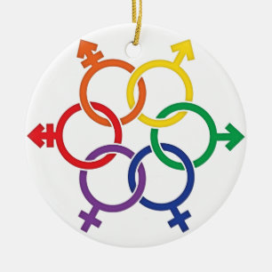 LGBTQ United Ceramic Tree Decoration