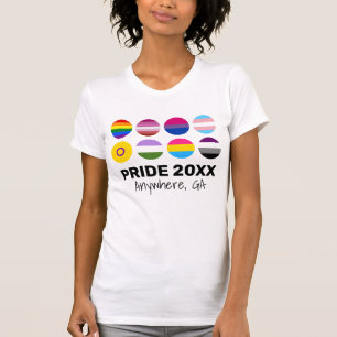 LGBTQ+ Unity Pride Custom Text T-Shirt