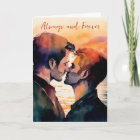 LGBTQ Valentine Anniversary Gay Couple Card