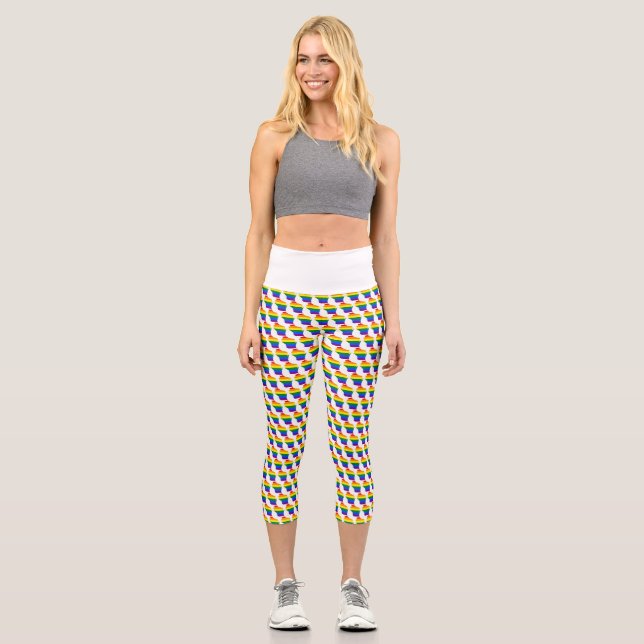 LGBTQ WISCONSIN PRIDE CAPRI LEGGINGS YOGA (Front)