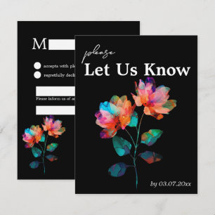 🌈 LGBTQ With song request Petals & Pride RSVP Card