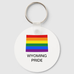 LGBTQ Wyoming Pride Keychain