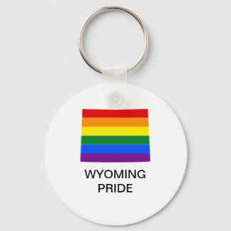 LGBTQ Wyoming Pride Keychain