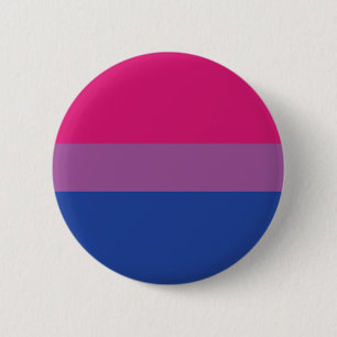 LGBTQI+ Bisexual Pride Flag 6 Cm Round Badge