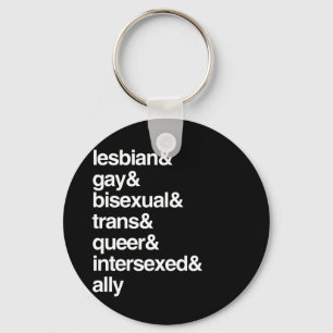 LGBTQI LIST KEY RING
