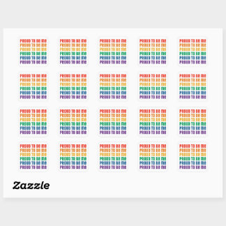 LGBTQI+ Pride: Proud to Be Me - Queer-Love  Square Sticker