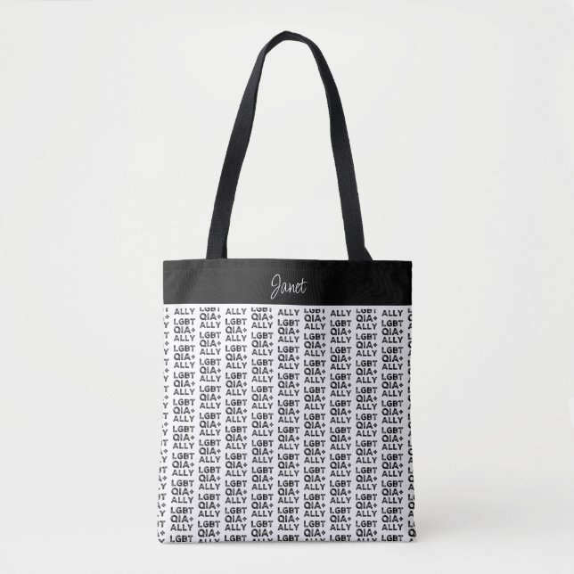 LGBTQIA+ALLY  TOTE BAG (Front)