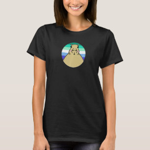 Lgbtqia+ Capybara In Gay Men Pride Rainbow Circle  T-Shirt
