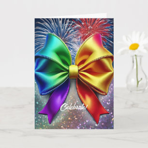 LGBTQIA Celebration Rainbow Card
